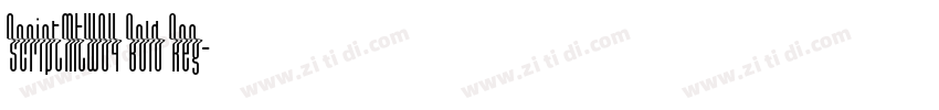 ScriptMTW04 Bold Reg字体转换